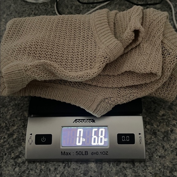 Massimo Dutti Small 100% Cotton Beige Knit Top - Picture 8 of 8